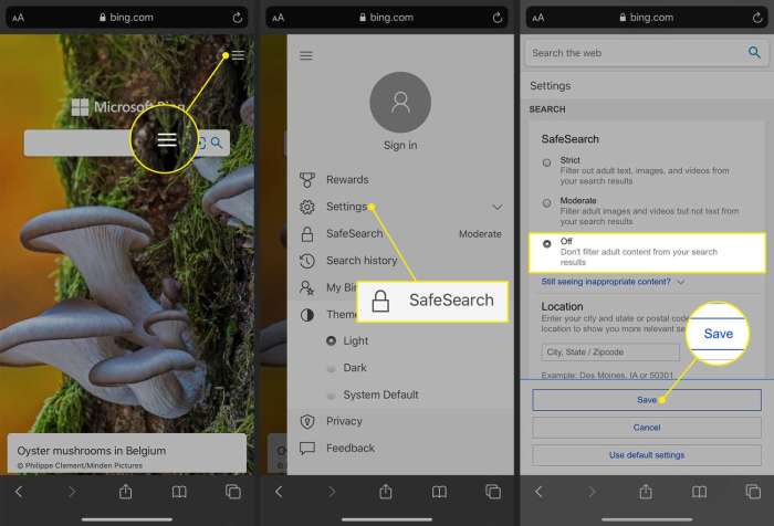 Cara Buka SafeSearch di HP Android