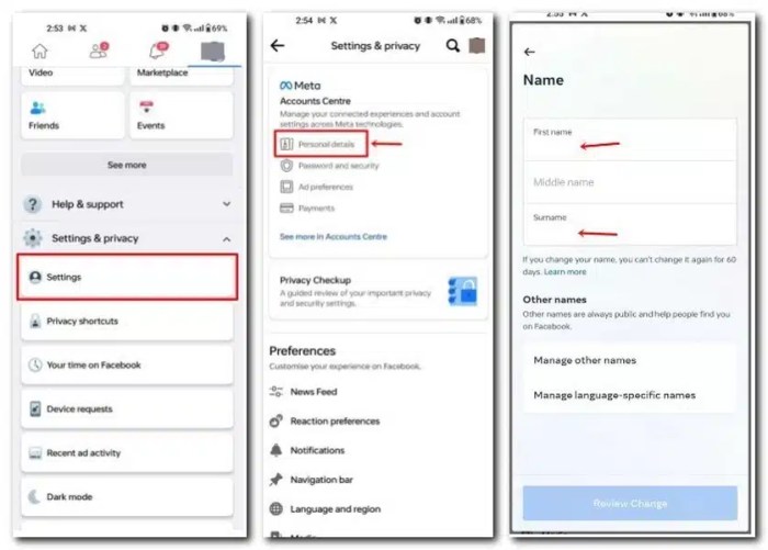 Cara Ganti Nama Fb Di Android