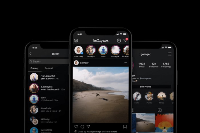 Dark mode instagram desktop feed ios android enable