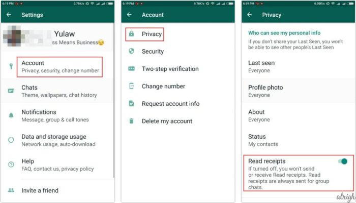 Cara Agar Tidak Terlihat Centang Biru Di Whatsapp