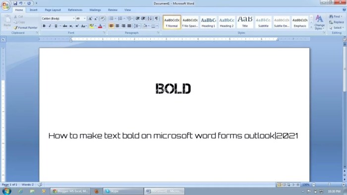 Cara Menebalkan Huruf Di Microsoft Word